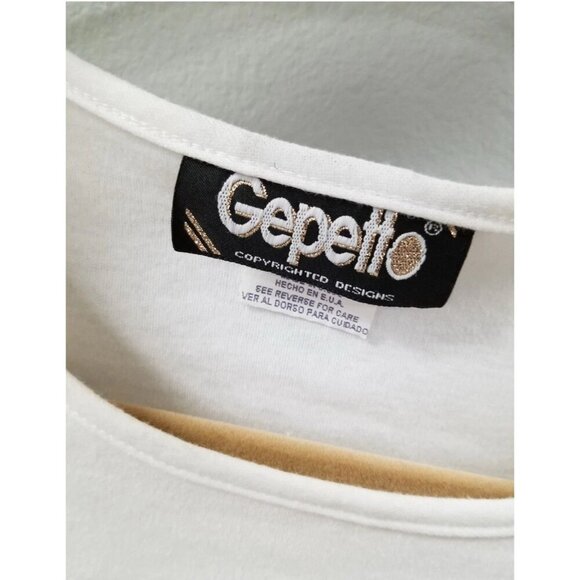 Gepetto Vtg Blue/Gold Stars Pattern Top, Size Lg, Pants & Jacket Women's 3Pc Set - Picture 9 of 9